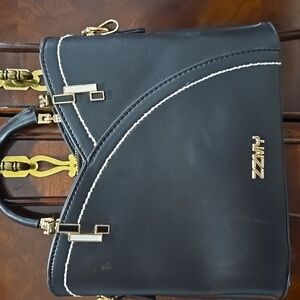 Zara Black Leather Briefcase